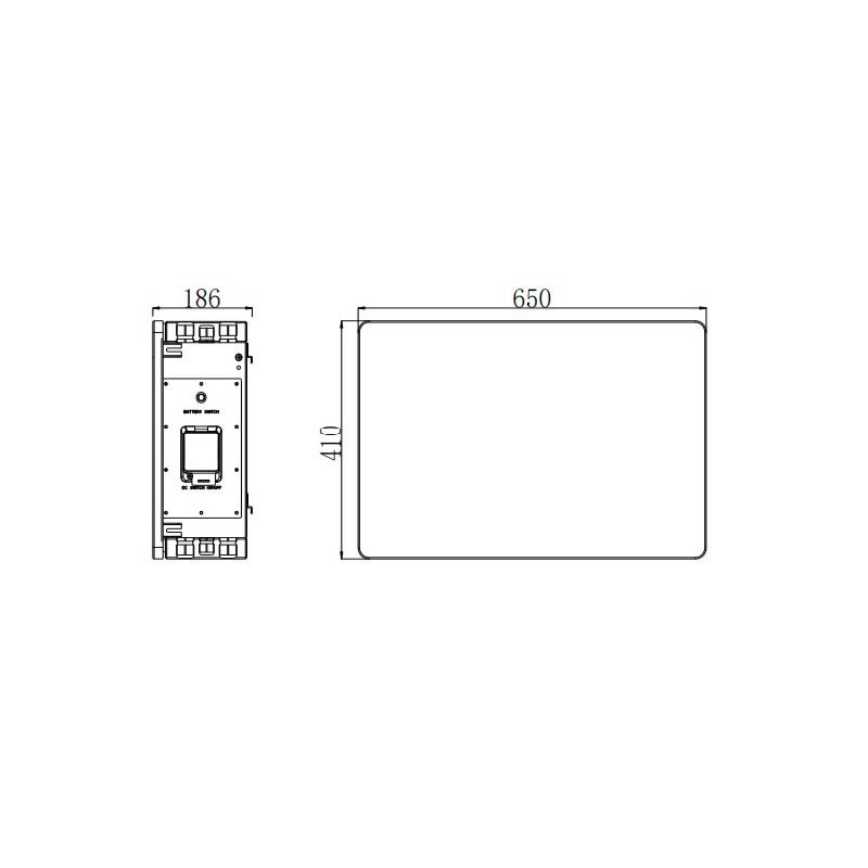 SAJ B1 Low Voltage Lithium Battery Dimensions SAJ B1 Low Voltage Lithium Battery Dimensions